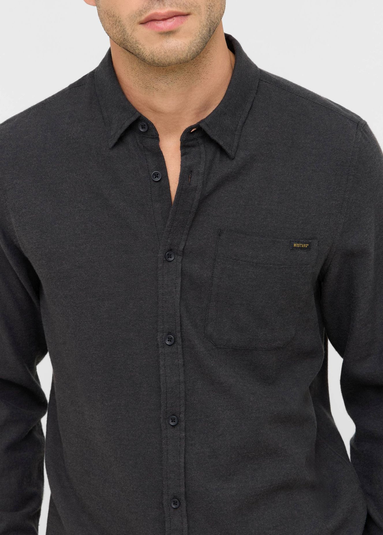 Męska Koszula Mustang Style Eastbridge Jet Black 1016959 4188