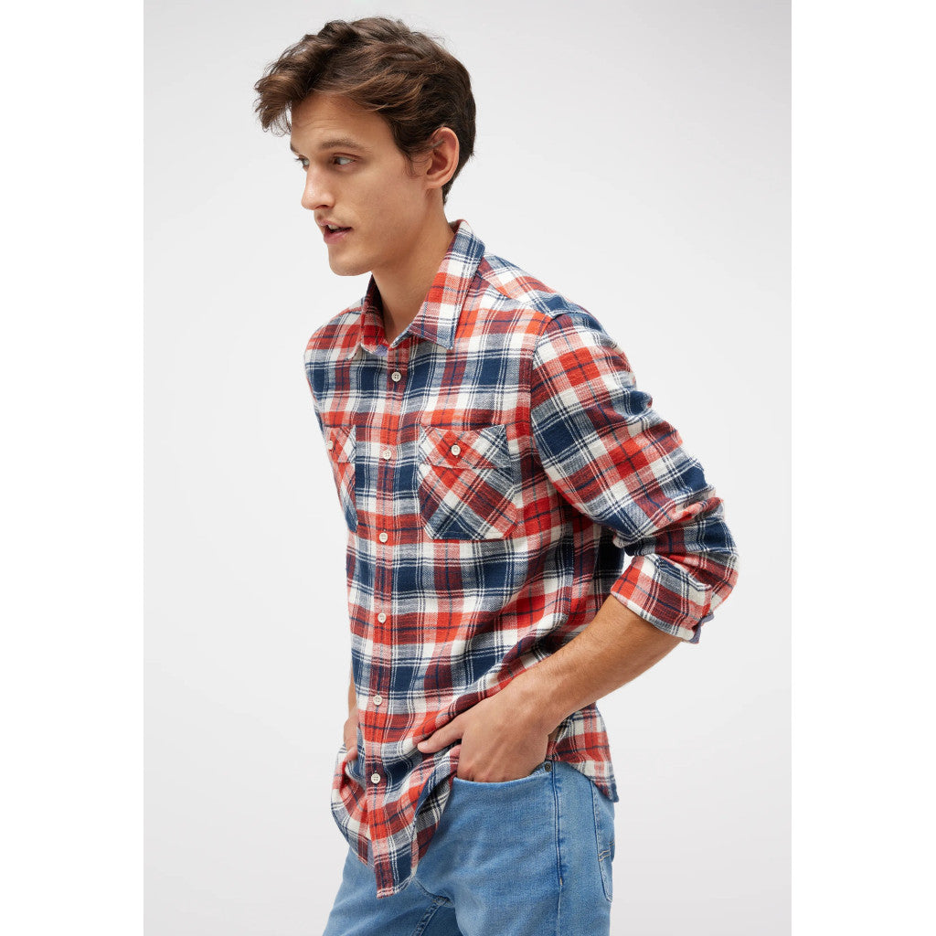 Męska Koszula Mustang Style Eastbridge Multicheck Red 1014768 12551