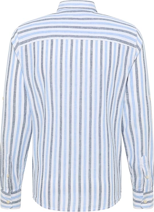 Męska Koszula Mustang Style Rawlins Blue Multi Bold Stripe 1016470 12745