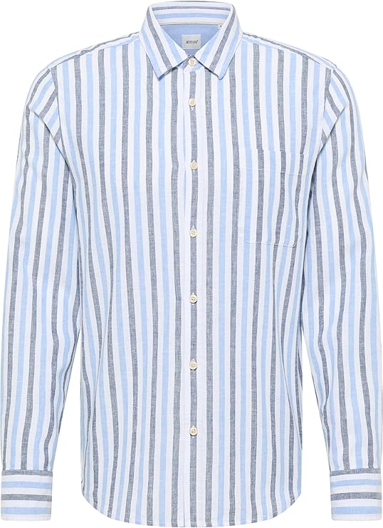 Męska Koszula Mustang Style Rawlins Blue Multi Bold Stripe 1016470 12745