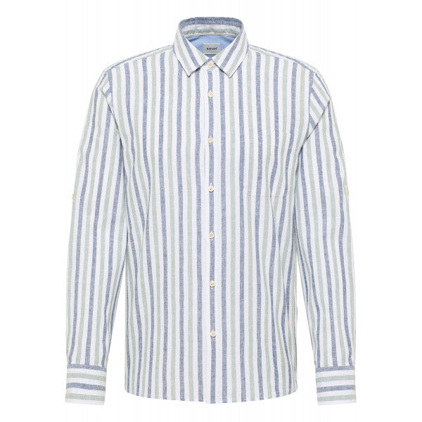 Męska Koszula Mustang Style Rawlins Green Multi Bold Stripe 1016470 12744