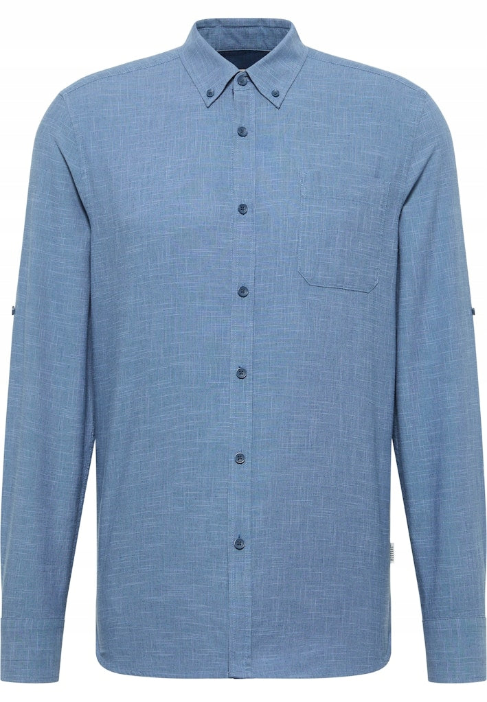 Męska Koszula Mustang Style Rawlins Middle Blue Two Tone 1017536 12722