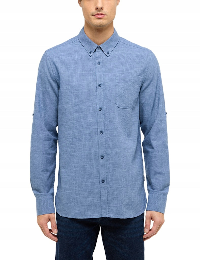 Męska Koszula Mustang Style Rawlins Middle Blue Two Tone 1017536 12722