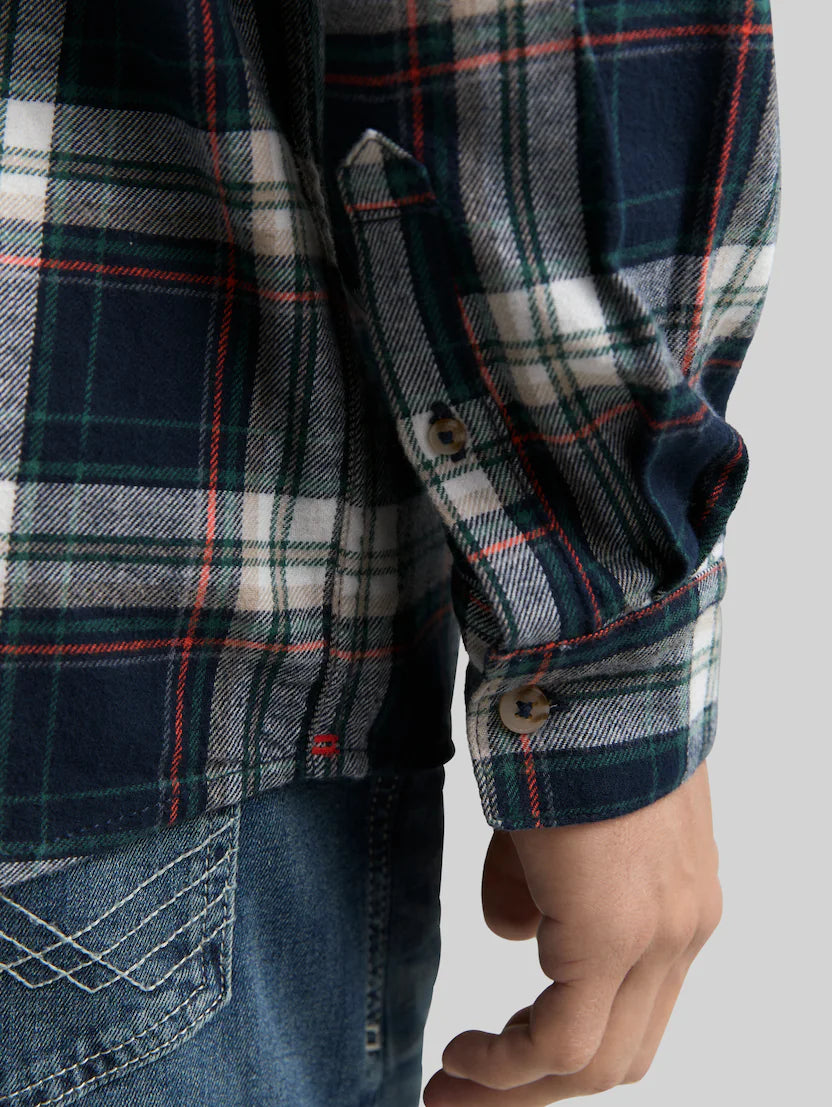 Męska Koszula Tom Tailor Comfort Checked Shirt Navy Multicolor Check 1047337 38516