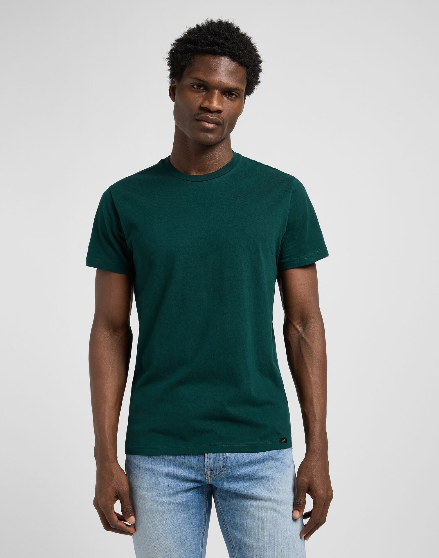 Meska Koszulka Lee Twin Pack Crew Jade Forest Mood Indigo 112372361