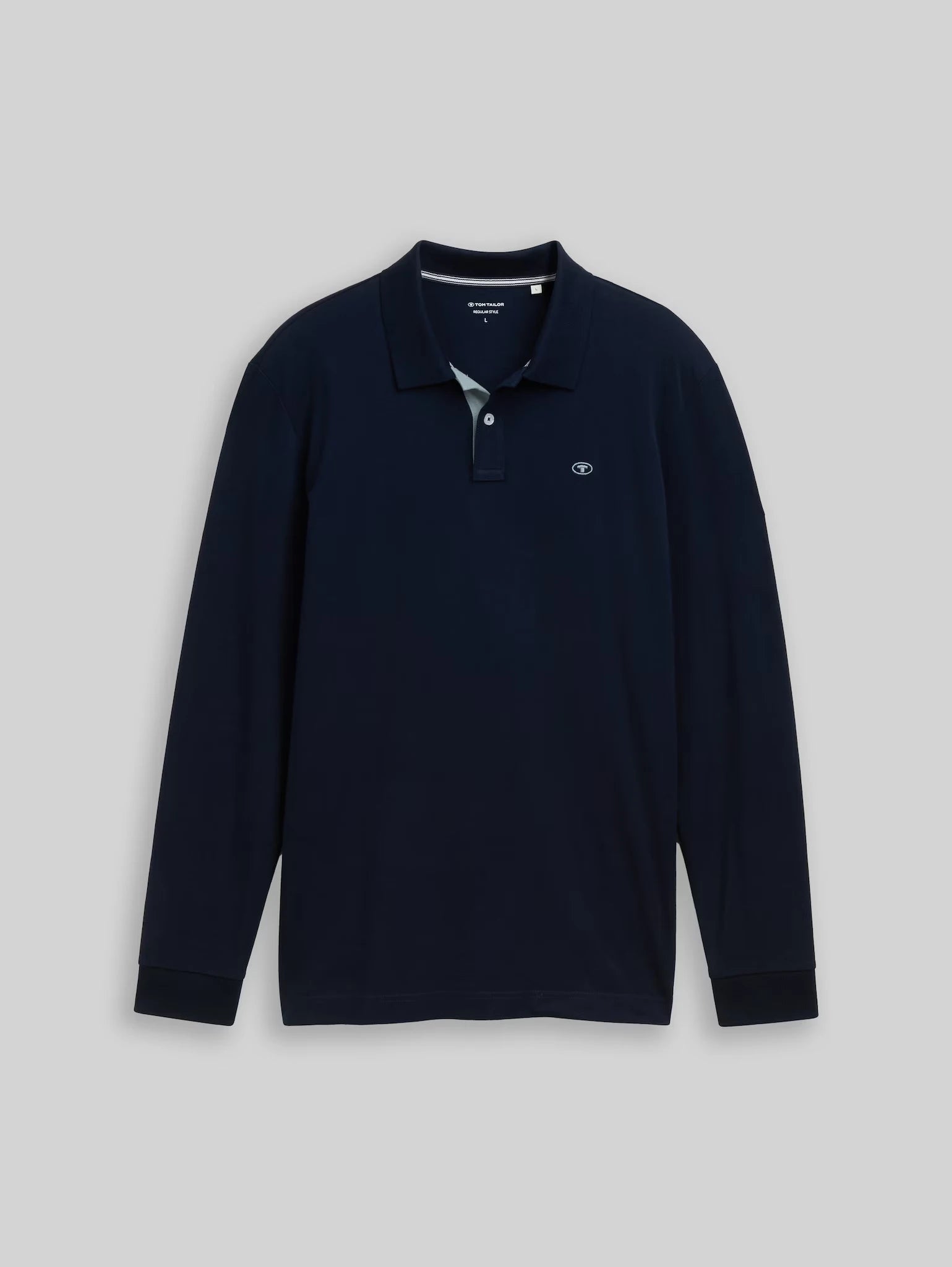 Męska Koszulka Polo Tom Tailor Basic Polo LS Sky Captain Blue 1043278 10668