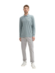 Męska Koszulka Polo Tom Tailor Basic Polo With Contrast Grey Mint 1043278 27475