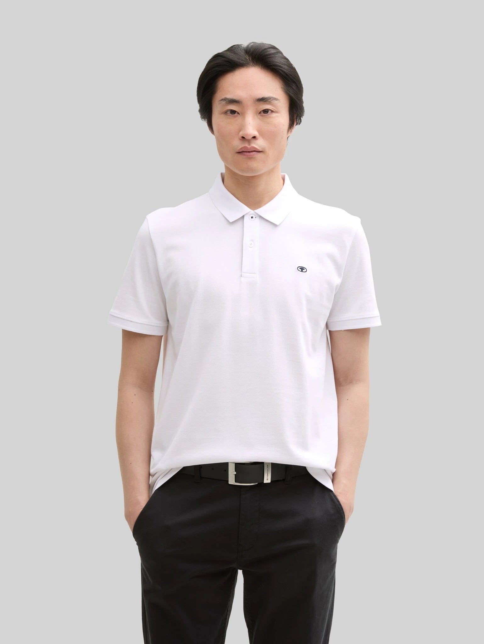 Dwupak Męska Koszulka Polo Tom Tailor Doublepack Polo Light Stone Grey Melange 1044879 15398