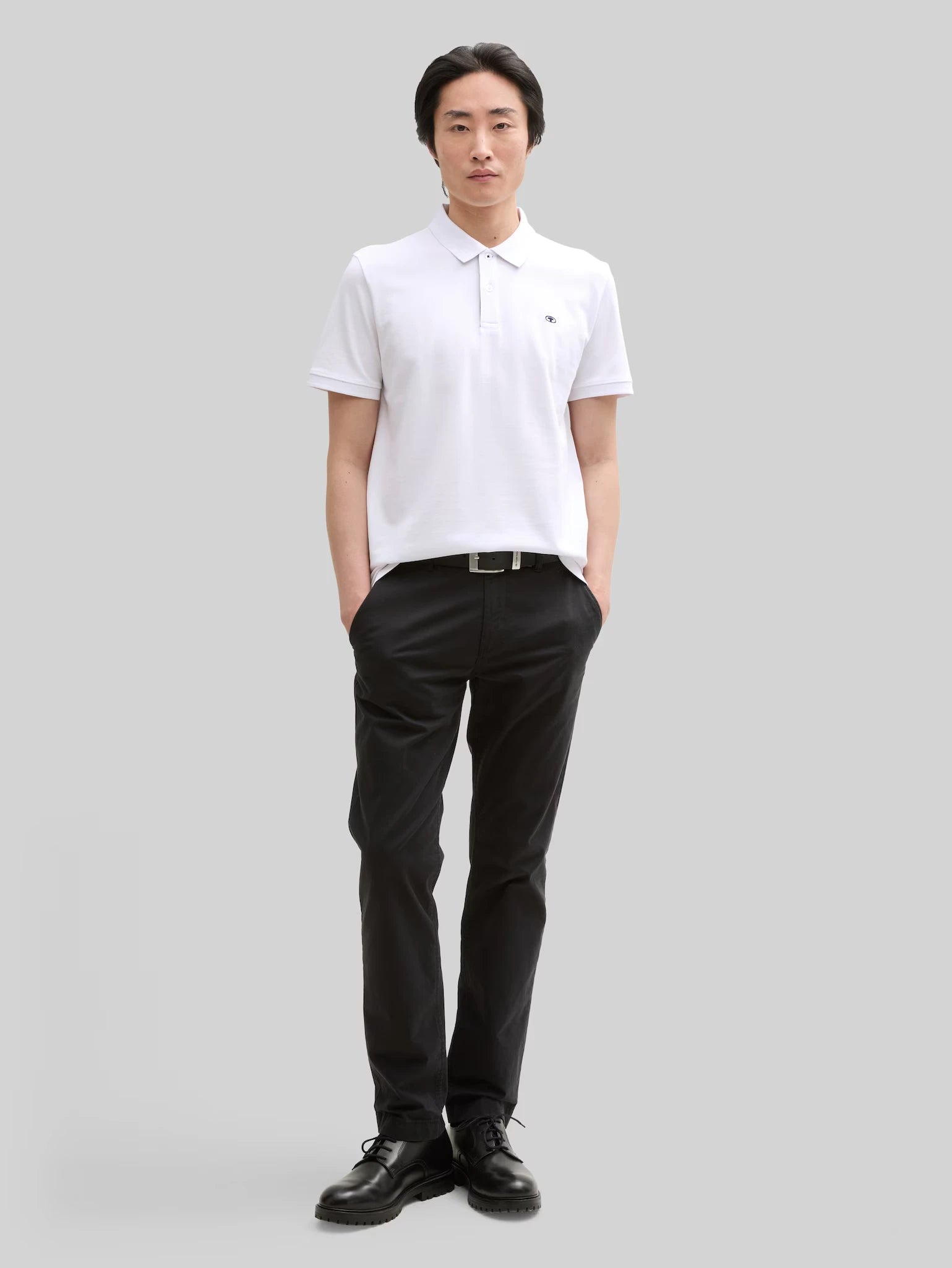 Dwupak Męska Koszulka Polo Tom Tailor Doublepack Polo Light Stone Grey Melange 1044879 15398