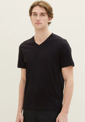 Dwupak Męska Koszulka Tom Tailor Doublepack Crewneck Tee Black 1037741 29999