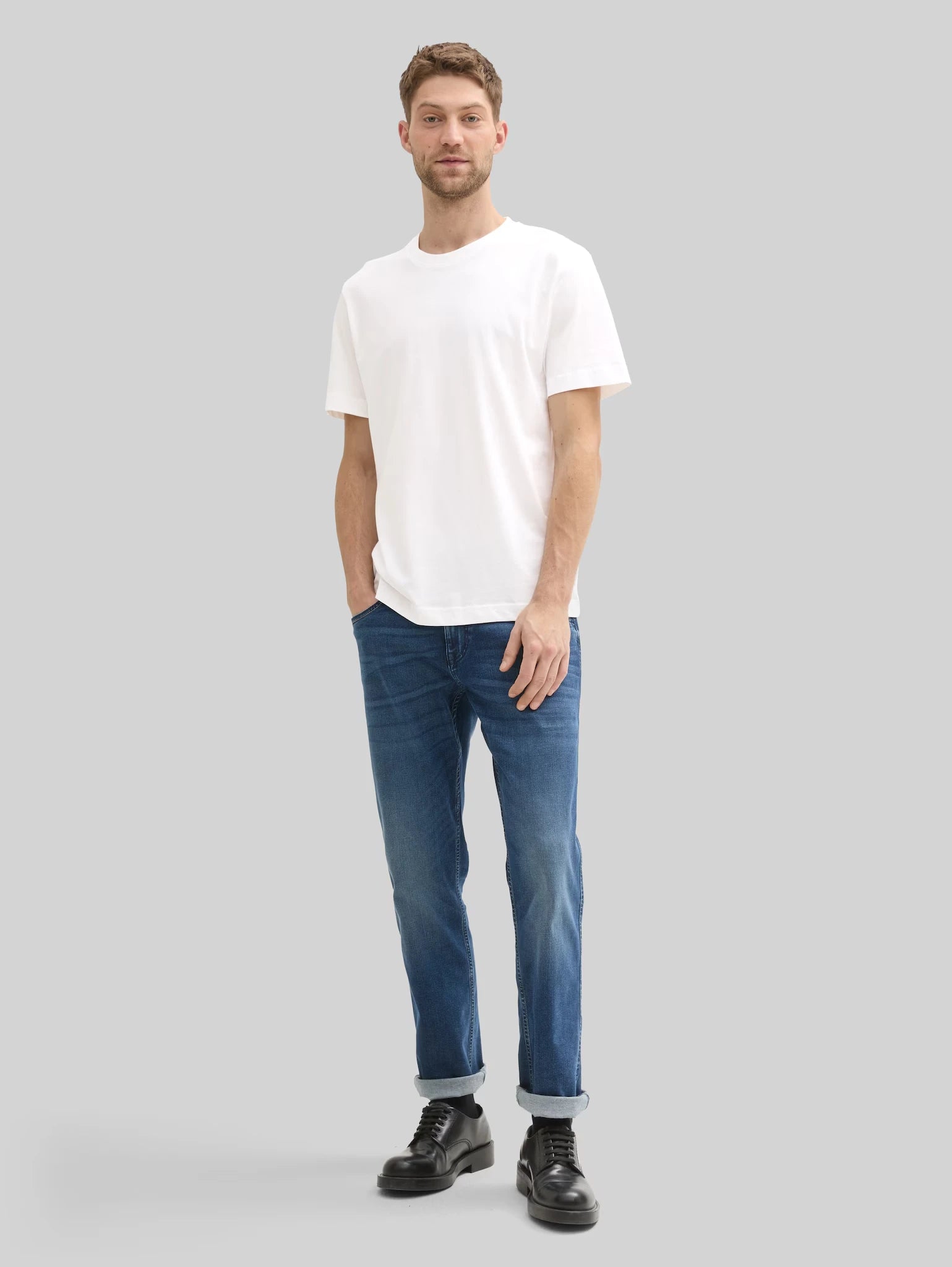 Dwupak Męska Koszulka Tom Tailor Doublepack Crewneck Tee White 1037741 20000