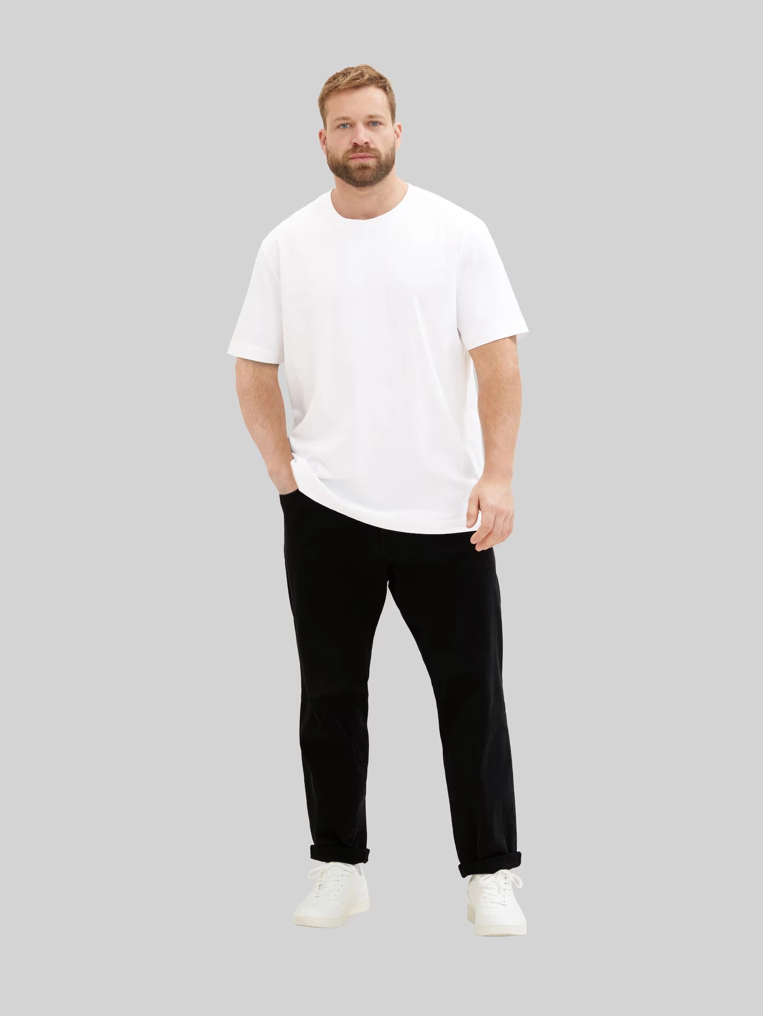 Dwupak Męska Koszulka Tom Tailor Doublepack Crewneck Tee White 1039970 20000