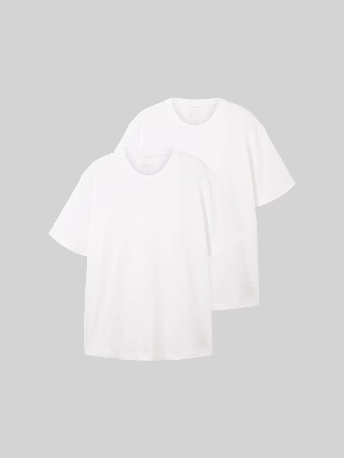 Dwupak Męska Koszulka Tom Tailor Doublepack Crewneck Tee White 1039970 20000