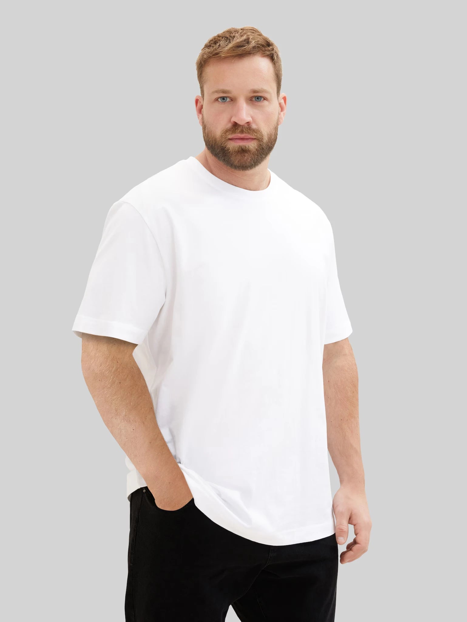 Dwupak Męska Koszulka Tom Tailor Doublepack Crewneck Tee White 1039970 20000