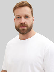 Dwupak Męska Koszulka Tom Tailor Doublepack Crewneck Tee White 1039970 20000