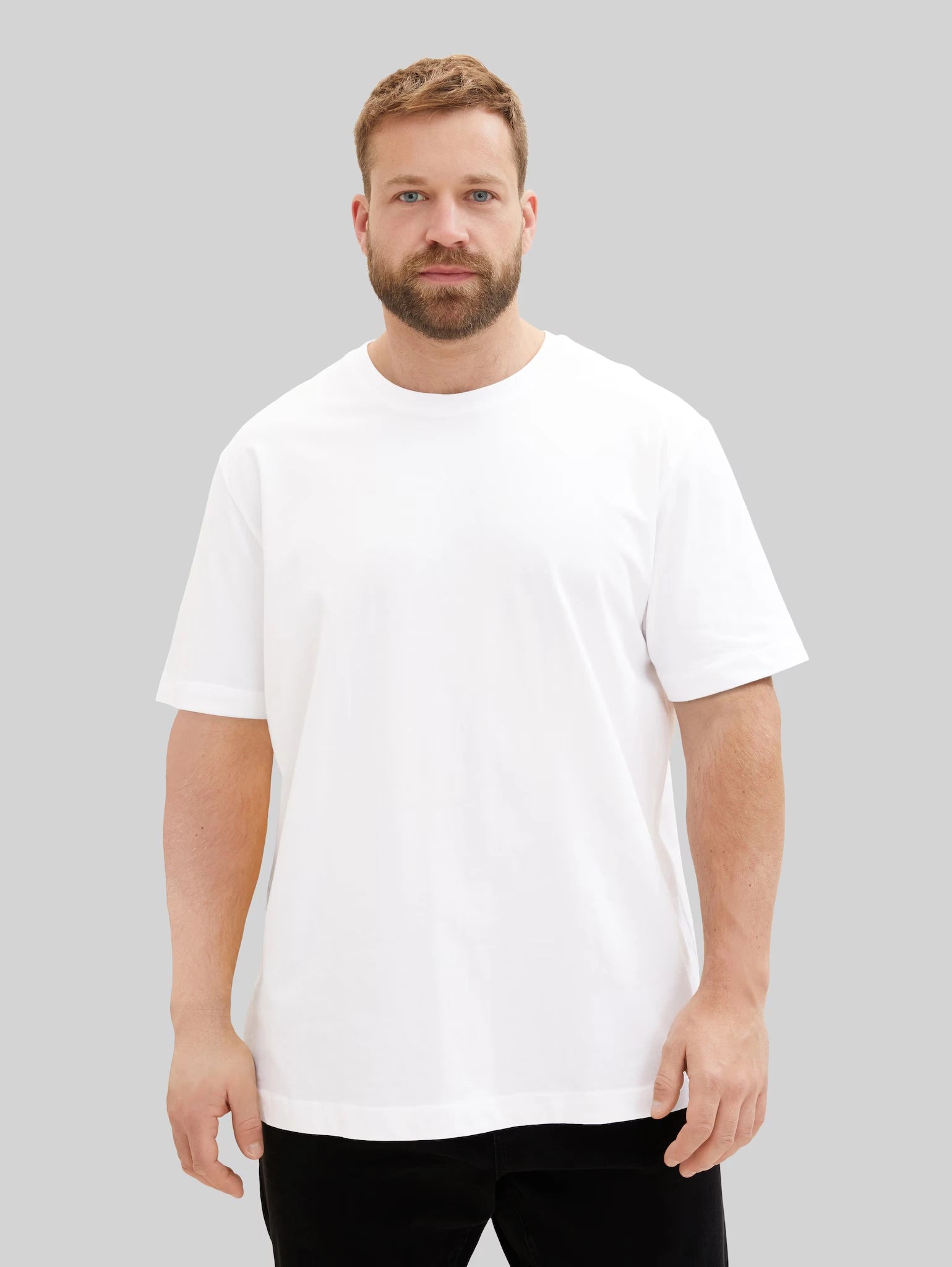 Dwupak Męska Koszulka Tom Tailor Doublepack Crewneck Tee White 1039970 20000