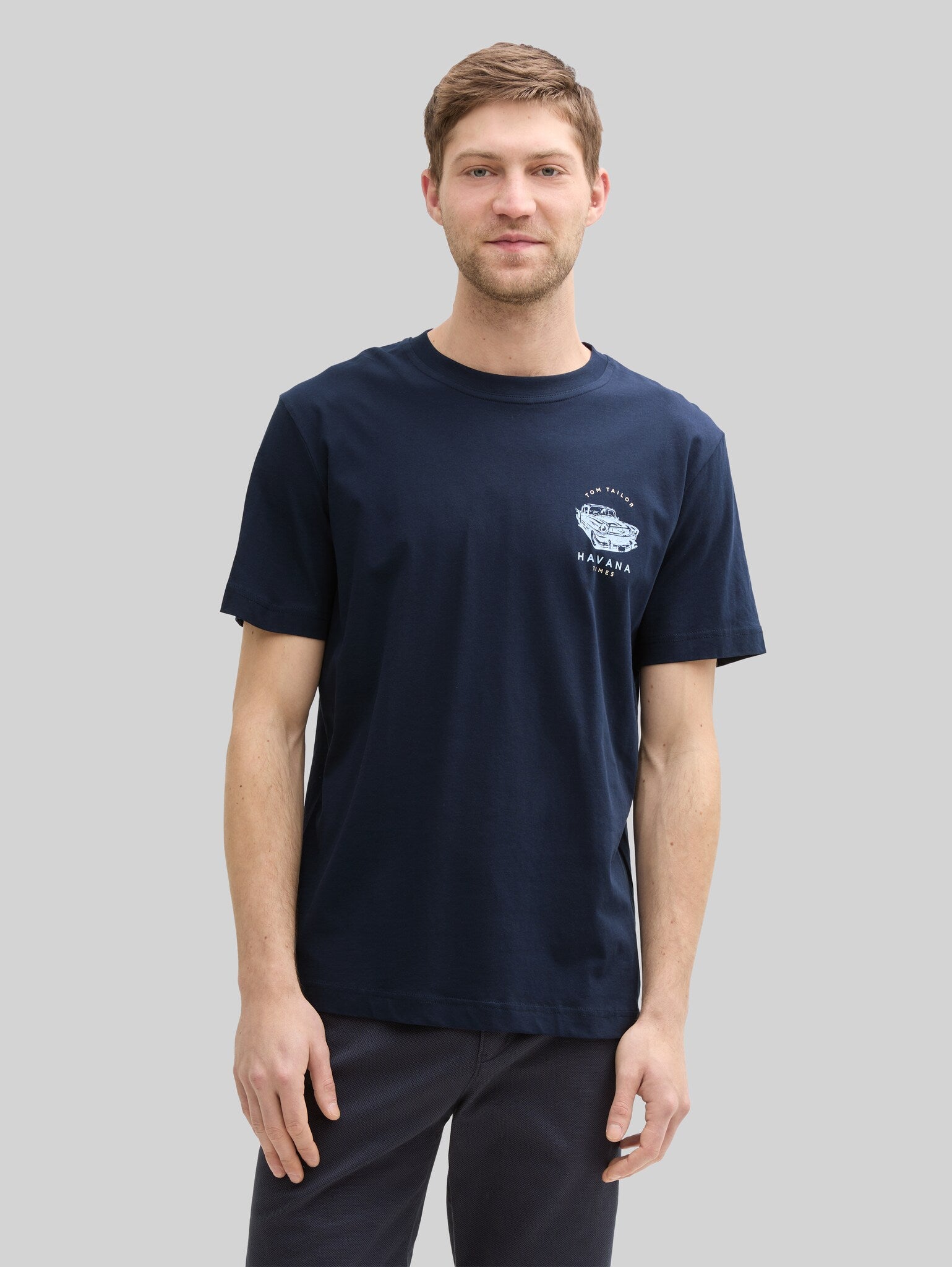 Dwupak Męska Koszulka Tom Tailor Doublepack T-shirt Light Powder Blue 1048076 21068