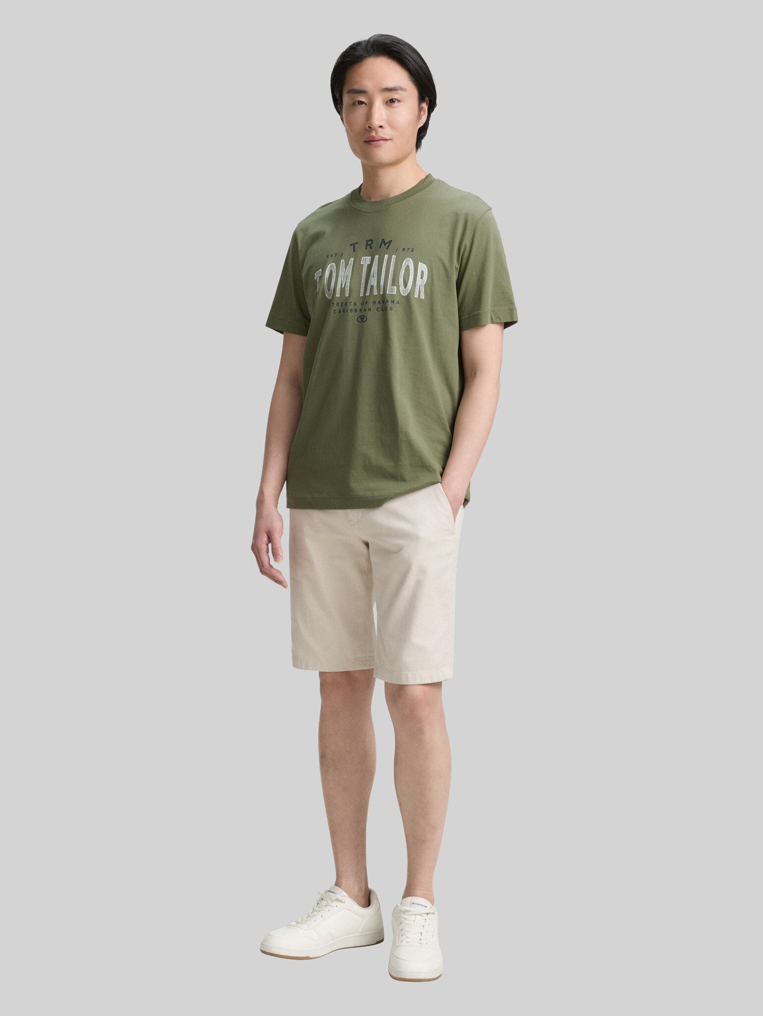 Dwupak Męska Koszulka Tom Tailor Doublepack T-shirt Oak Leaf Green 1048076 10314