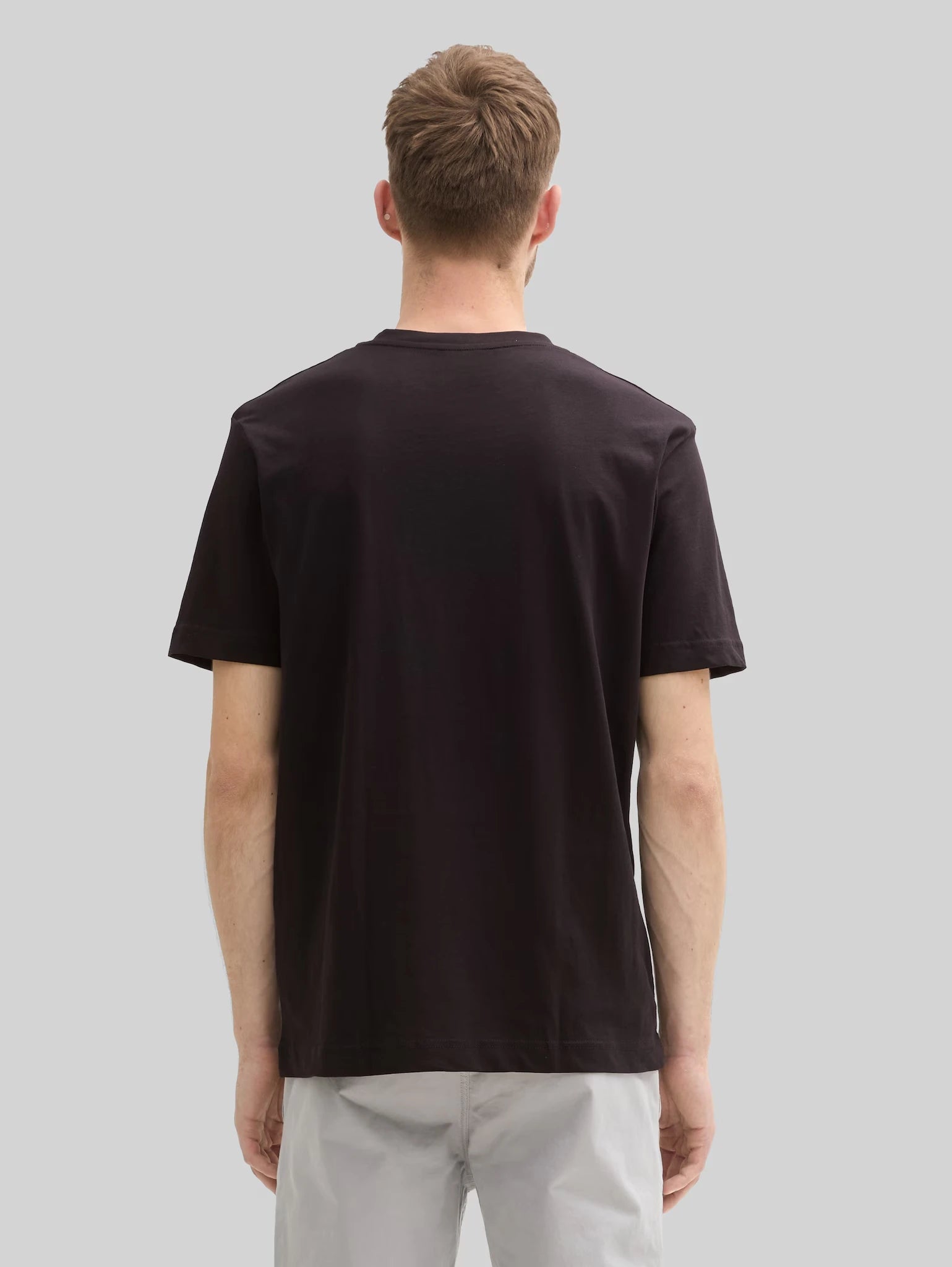 Dwupak Męska Koszulka Tom Tailor Doublepack V-neck Tee Black 1037738 29999