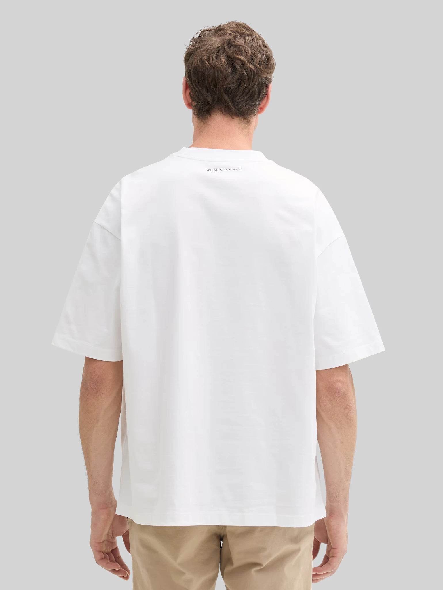 Męska Koszulka Tom Tailor Oversized Boxy T-shirt White 1035912 20000