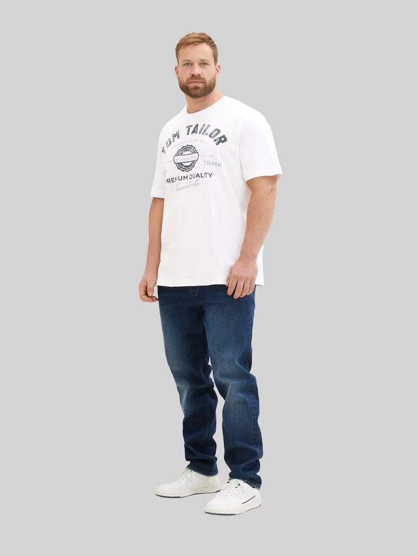 Męska Koszulka Tom Tailor Plus Logo Tee White 1039944 20000