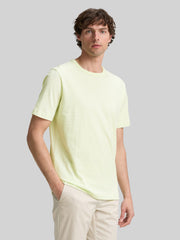 Męska Koszulka Tom Tailor Printed T-shirt Lime Cream Green 1045627 29078