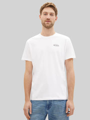 Męska Koszulka Tom Tailor Printed T-shirt White 1042195 20000