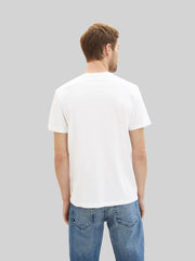 Męska Koszulka Tom Tailor Printed T-shirt White 1042195 20000