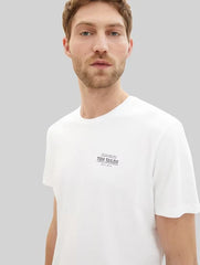 Męska Koszulka Tom Tailor Printed T-shirt White 1042195 20000