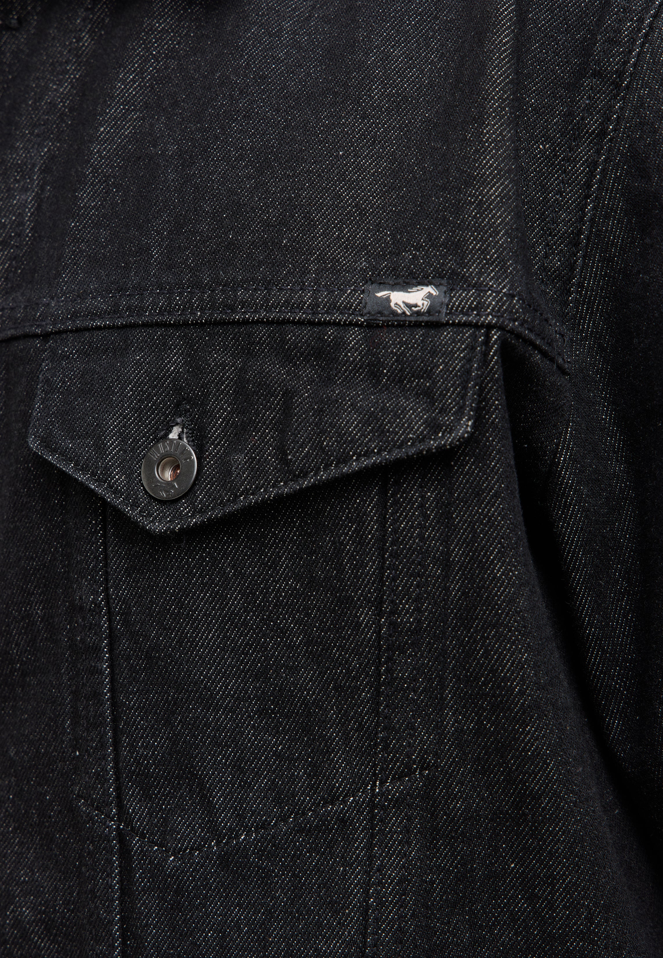 Męska Kurtka Jeansowa Mustang Style Dallas Jacket Denim Black 1016831 4000 880