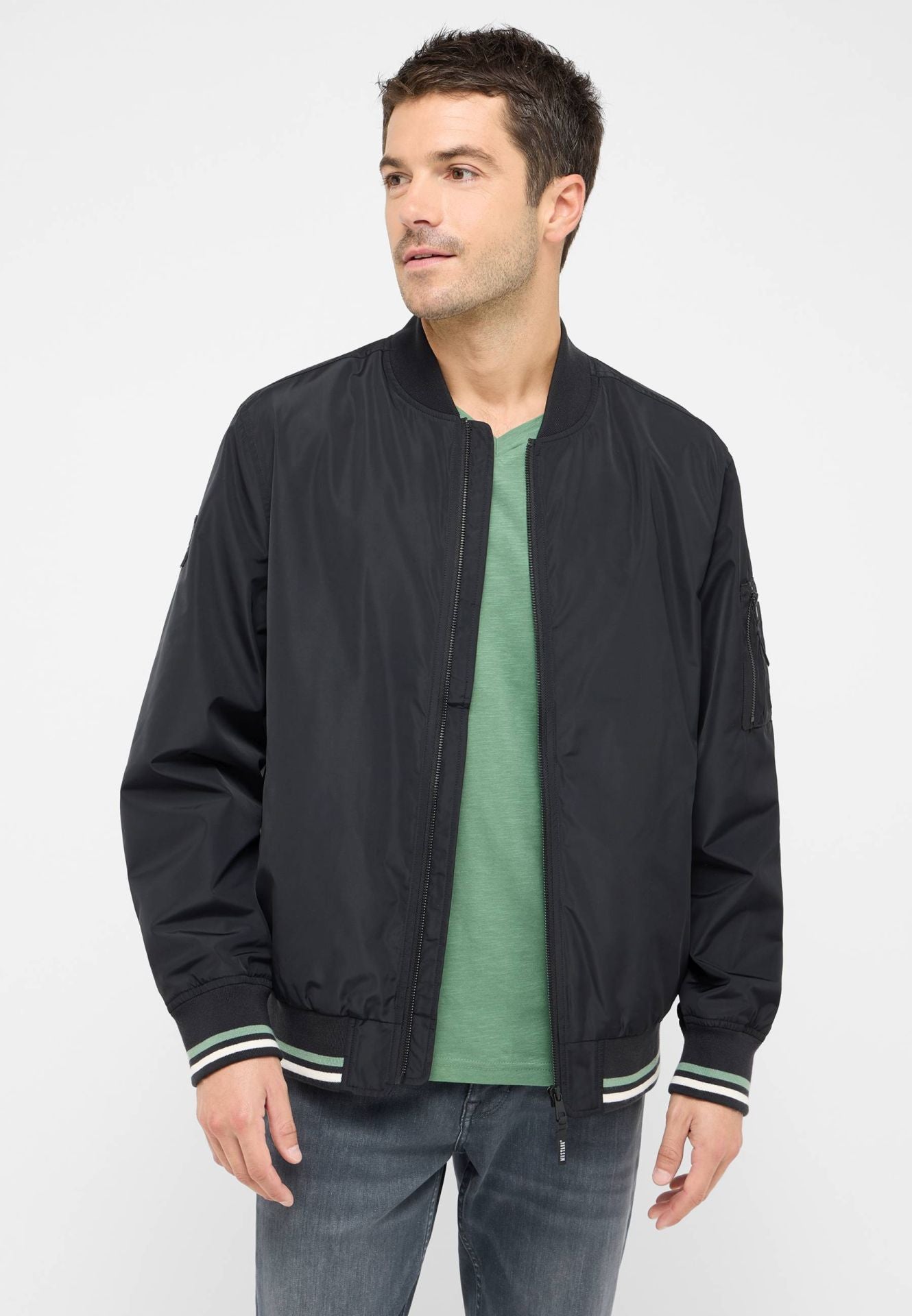 Męska Kurtka Przejściowa Mustang Style Limon Black 1016235 4142