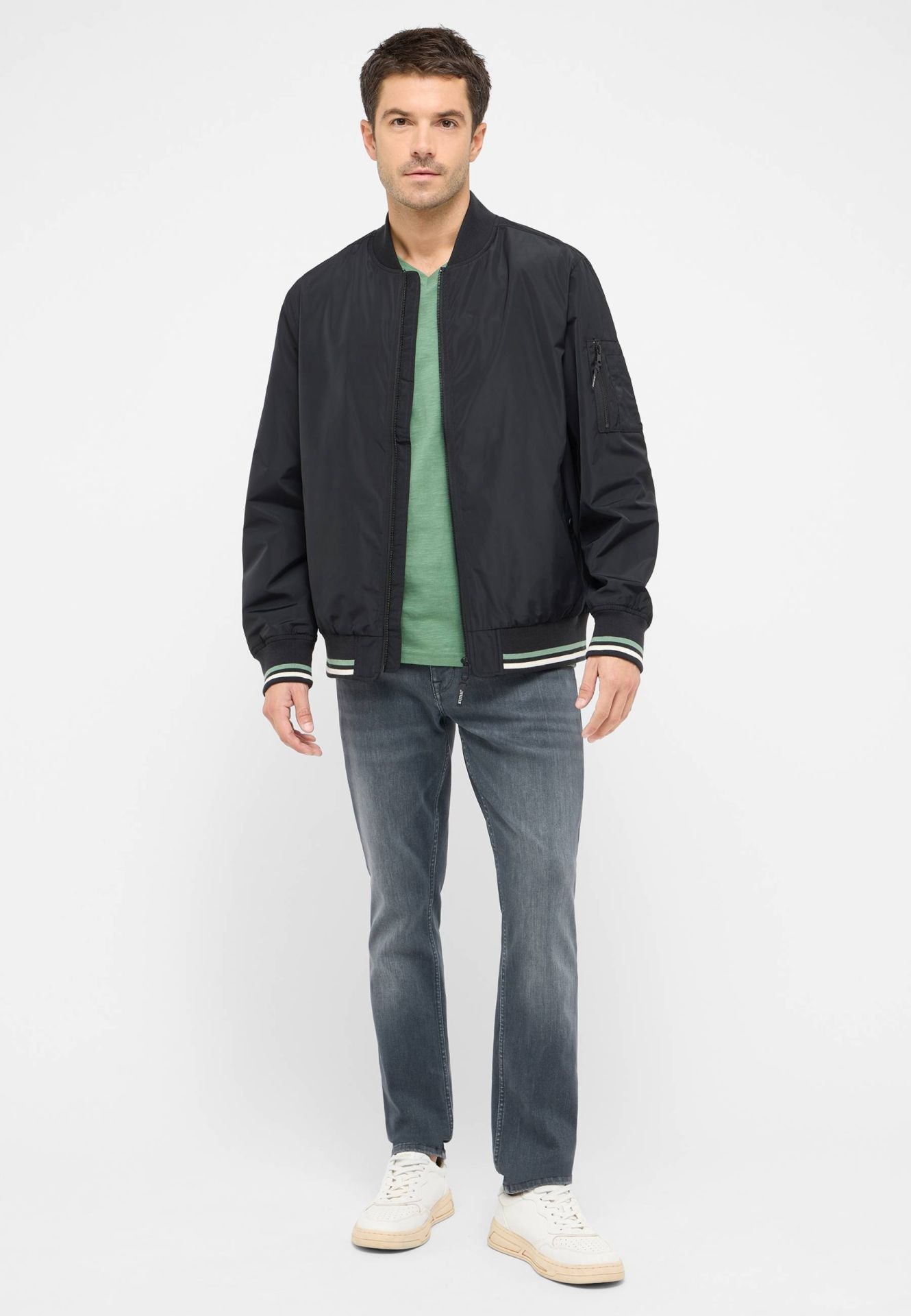 Męska Kurtka Przejściowa Mustang Style Limon Black 1016235 4142