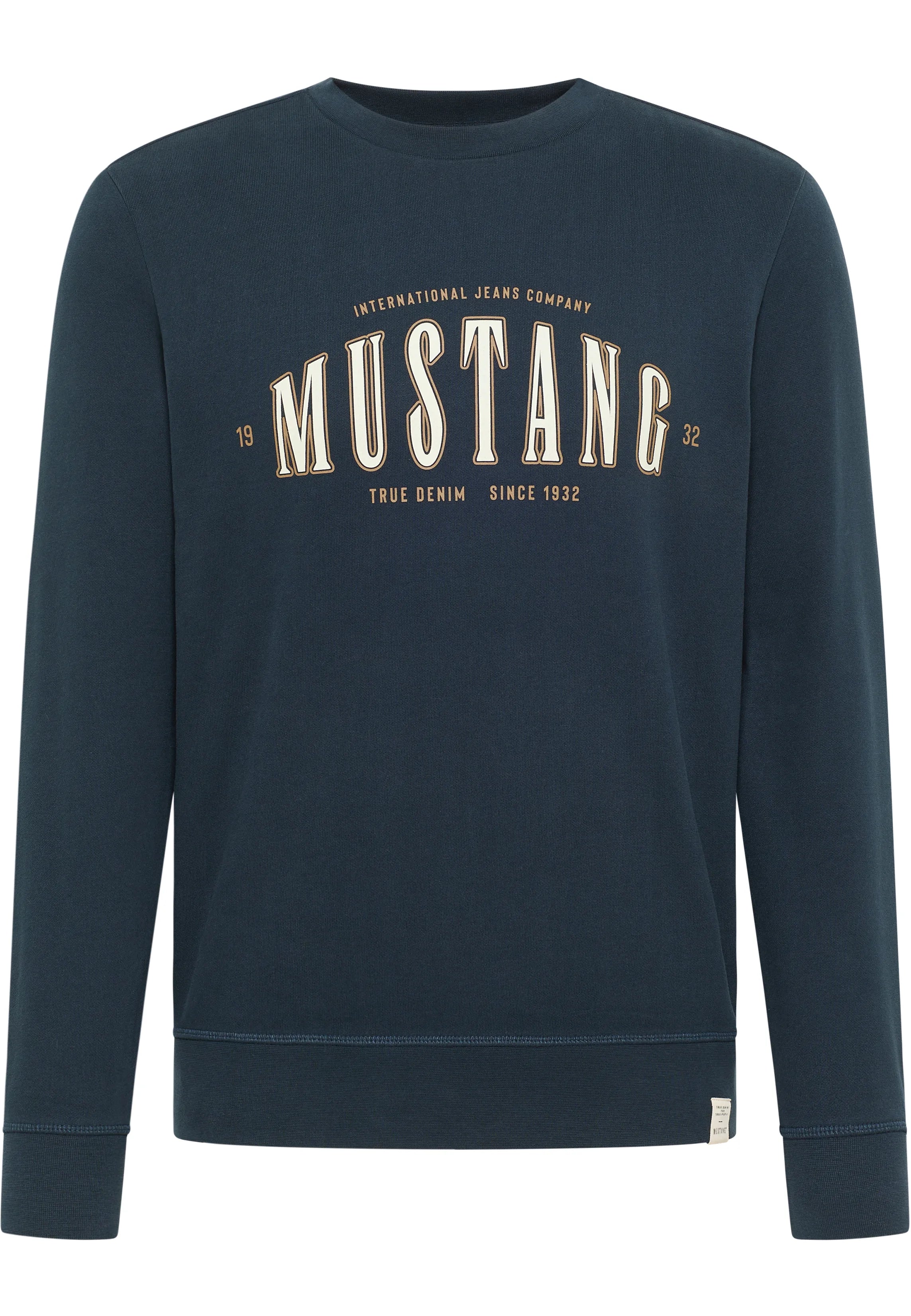 Męska Bluza Nierozpinana Mustang Style Ben Crewneck Carbon 1014505 4135