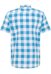 Męska koszula Mustang Style Berkeley Blue Big Vichy Check 1016471 12737