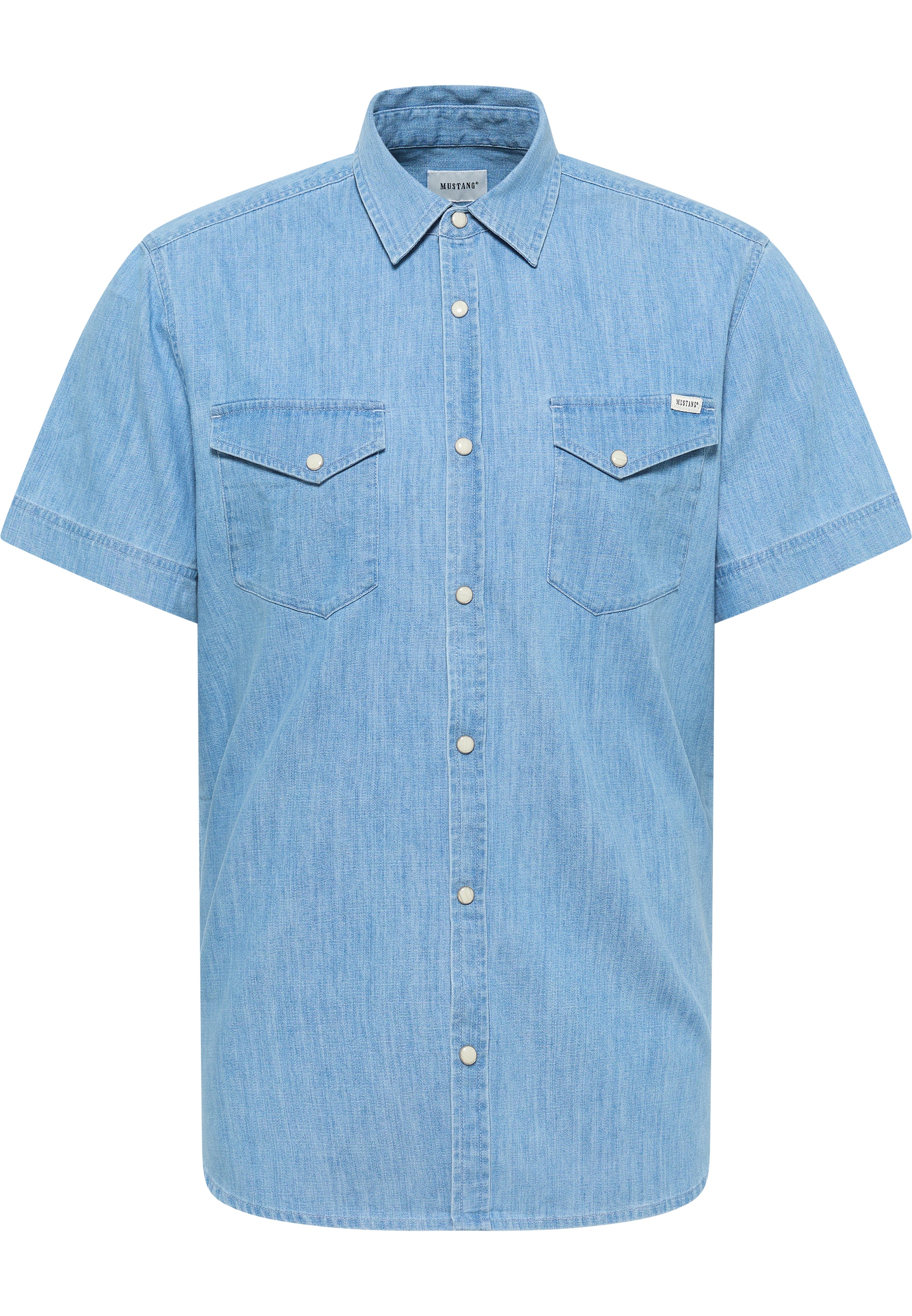 Męska koszula Mustang Style Eloy Denim Blue 1016467 5000 100