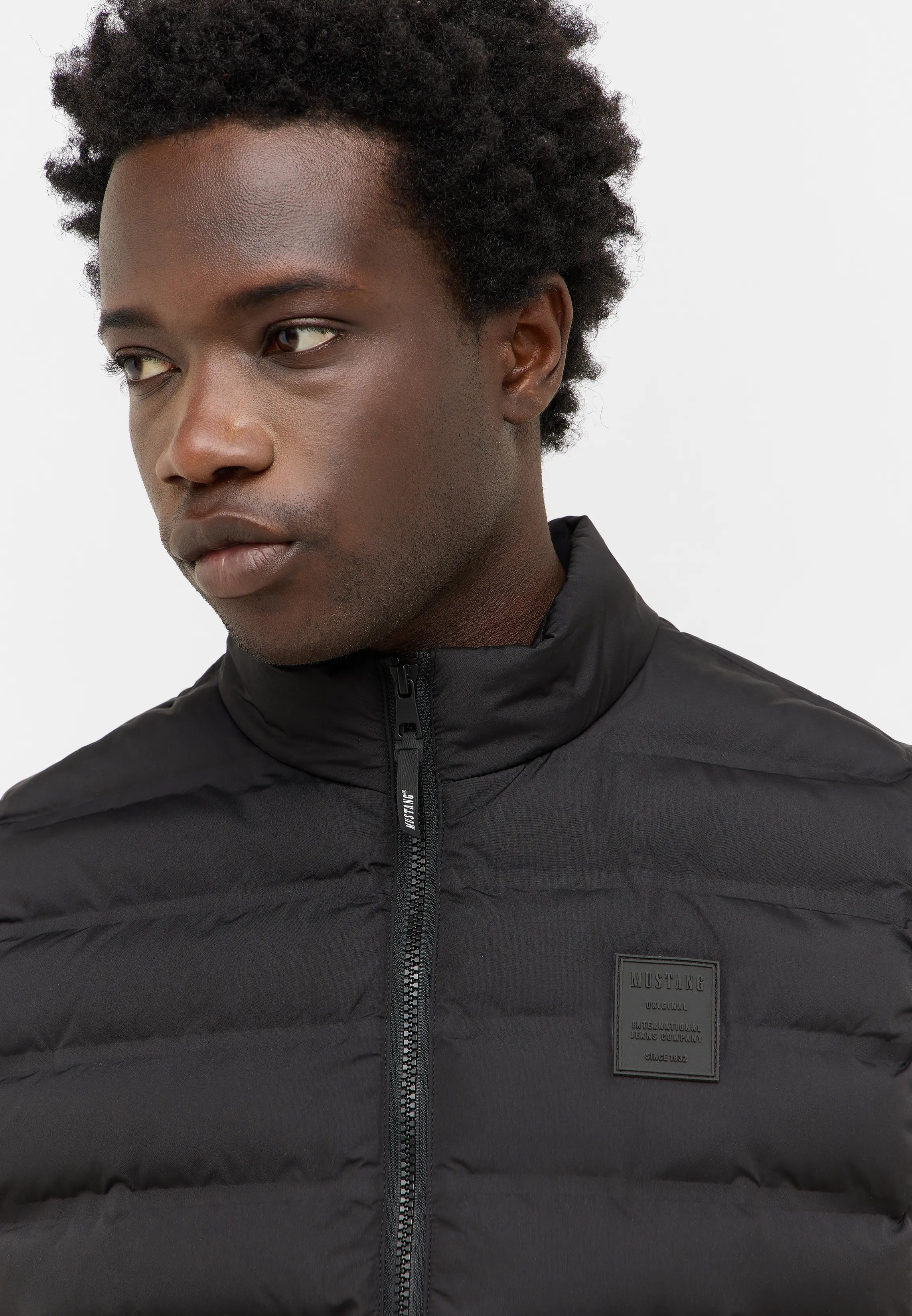 Męski Bezrękawnik Kamizelka Mustang Style Dublin Jet Black 1016888 4188