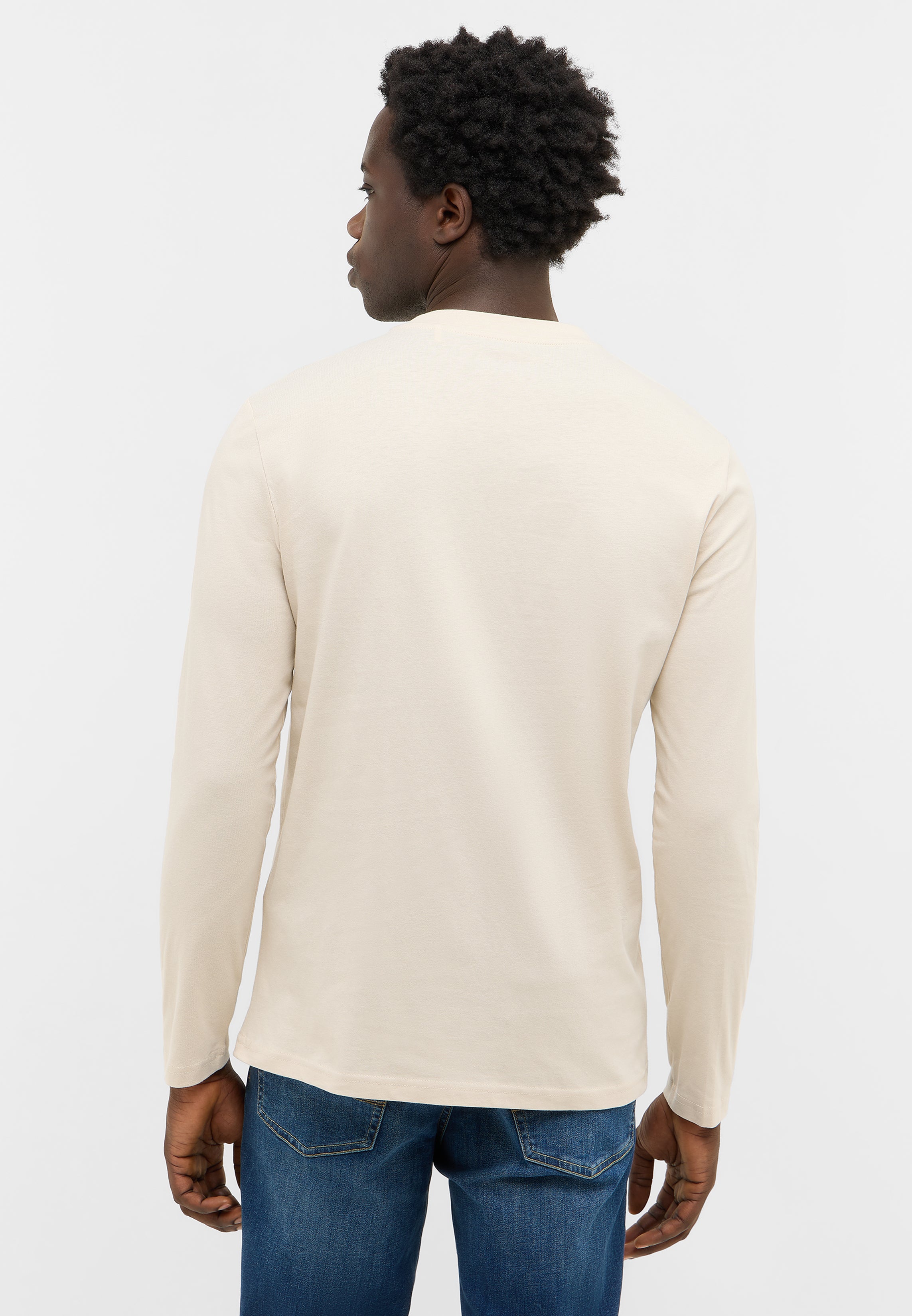 Męski Longsleeve Mustang Style Asheville Oatmeal 1016873 4092