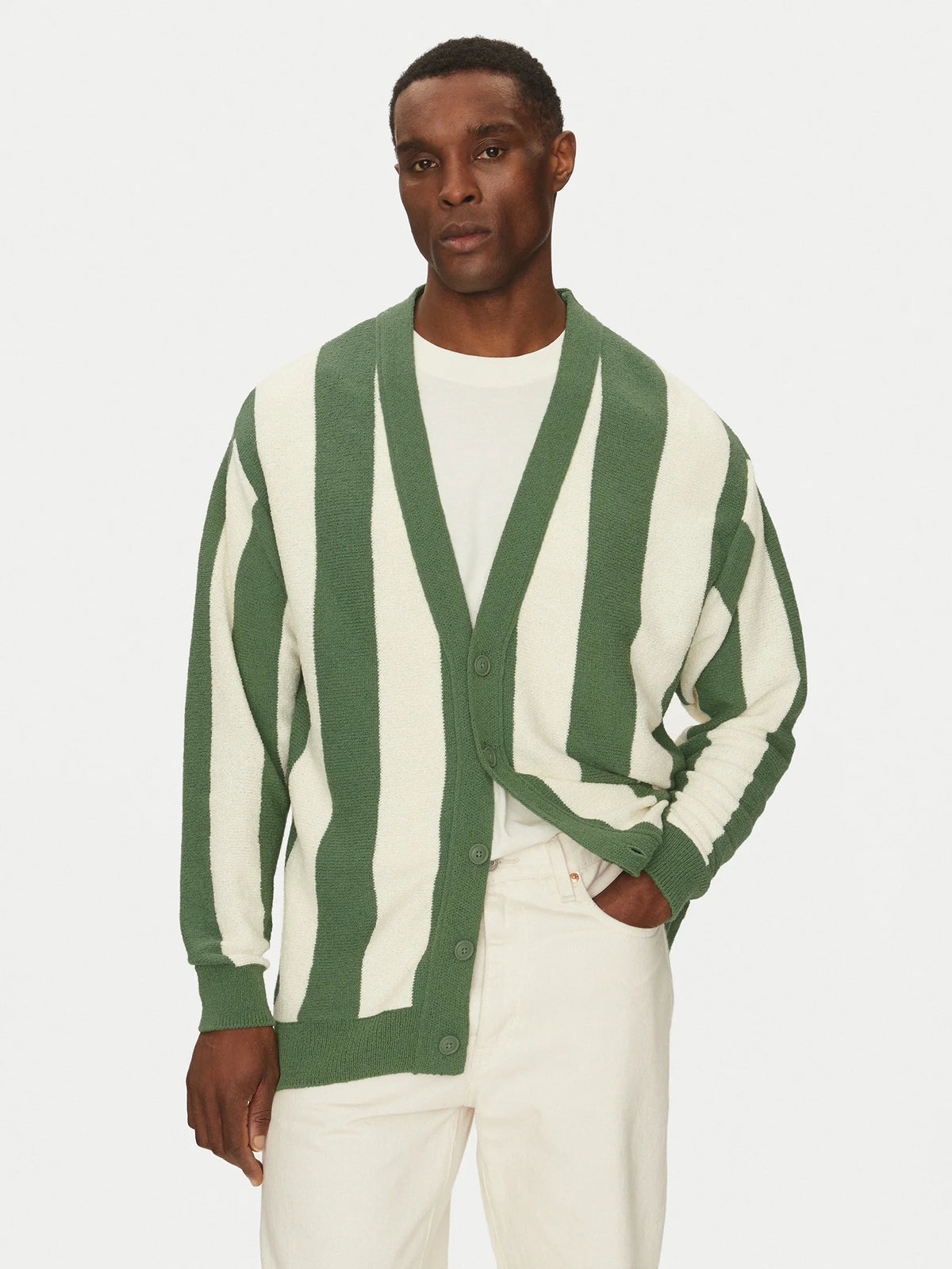 Męski Sweter Mustang Style Edgar Dark Ivy 1016303 6326