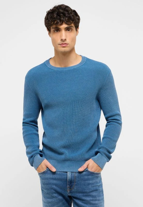 Męski Sweter Mustang Style Edward Dark Blue 1017414 5232