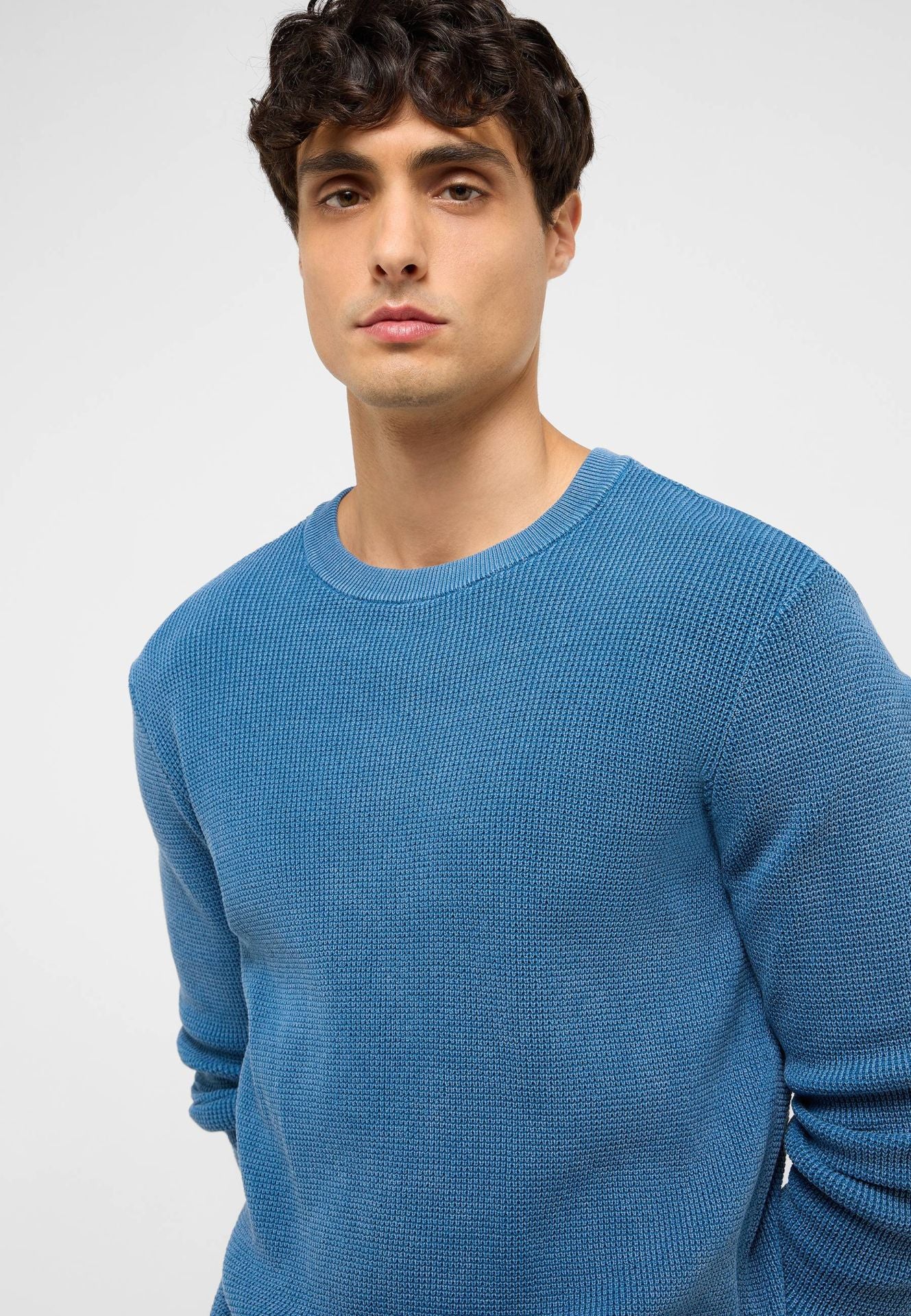 Męski Sweter Mustang Style Edward Dark Blue 1017414 5232