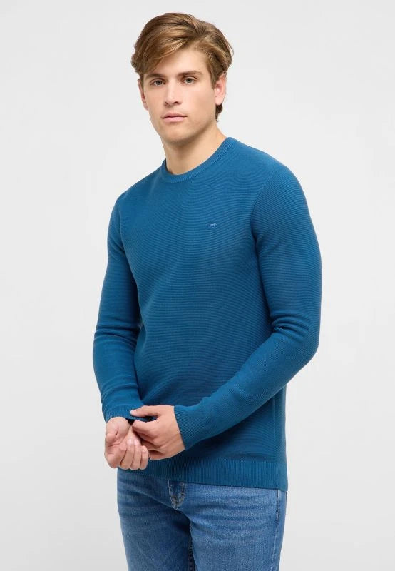 Męski Sweter Mustang Style Elliot Dark Blue 1017412 5232