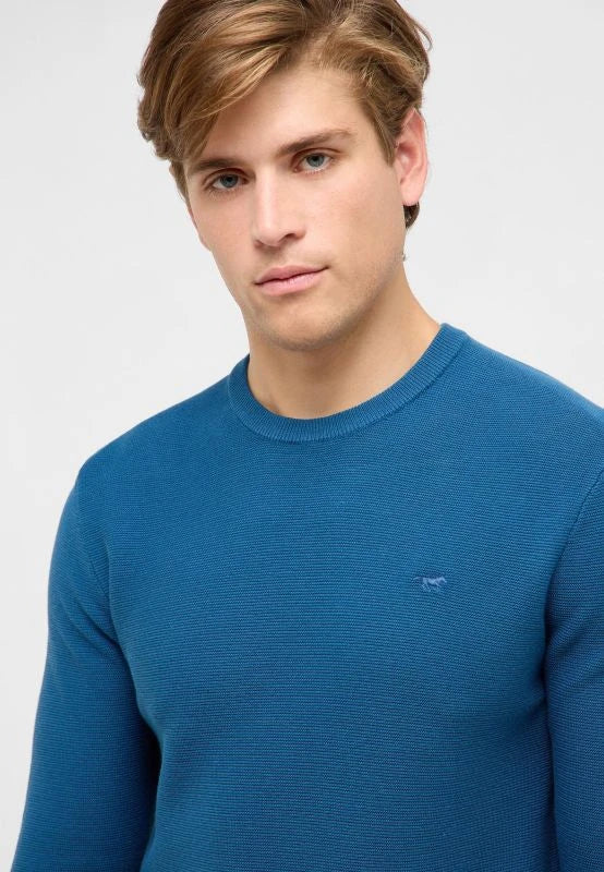 Męski Sweter Mustang Style Elliot Dark Blue 1017412 5232