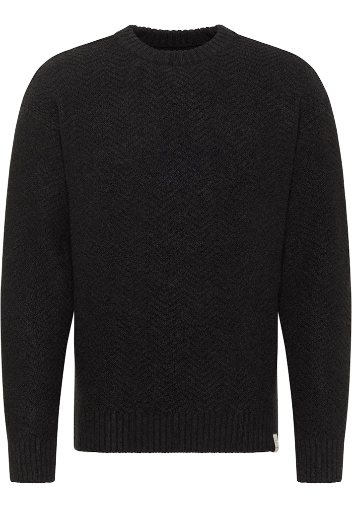 Męski Sweter Mustang Style Elwood Anthra Melange 1015822 4151