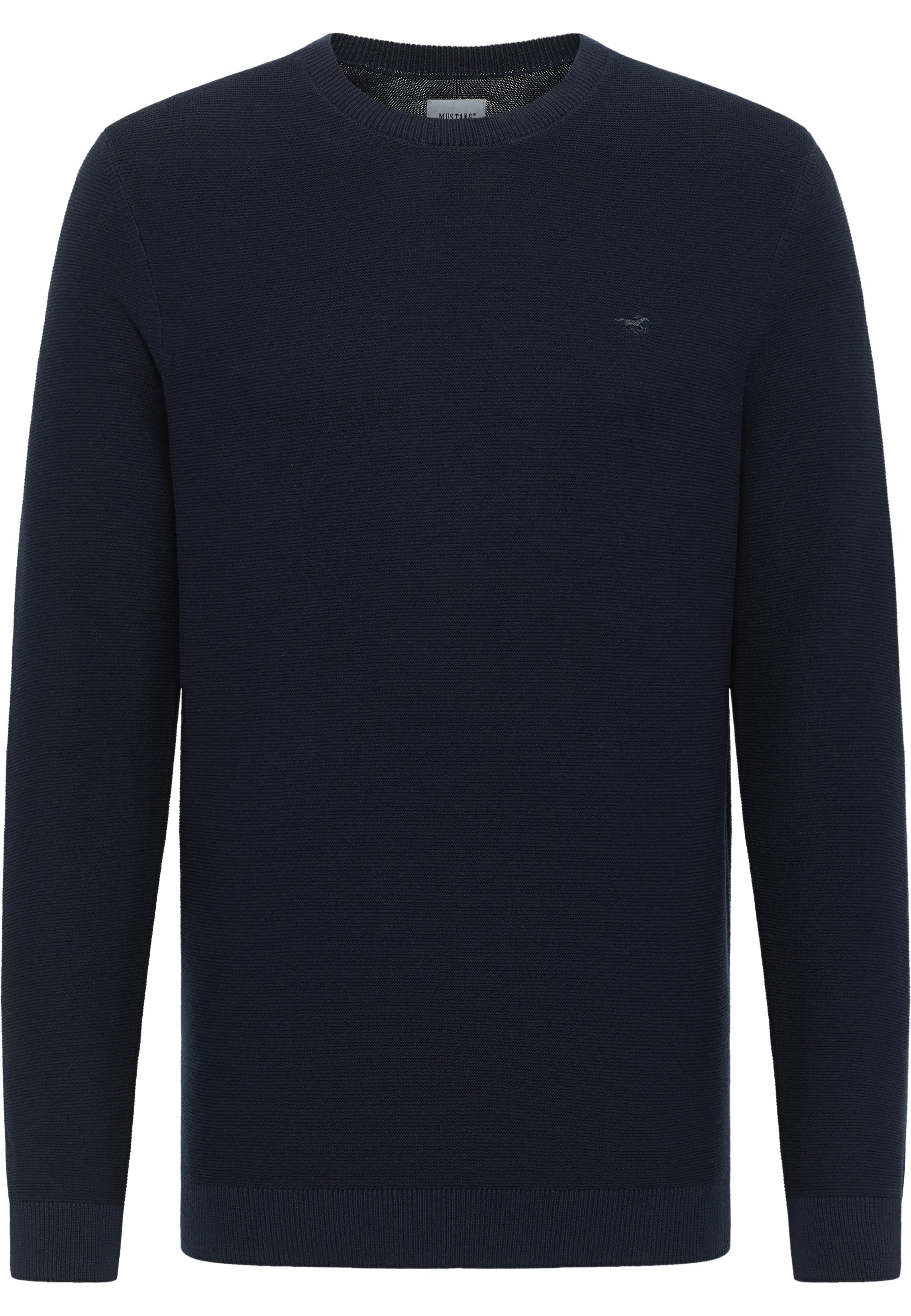 Męski Sweter Mustang Style Emil C Basic Total Eclipse 1014115 5226