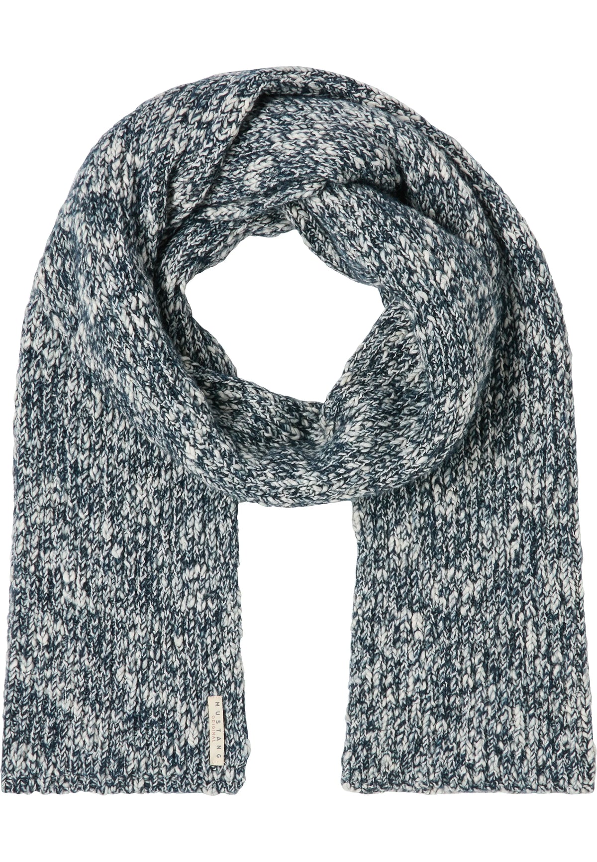 Męski Szalik Mustang Style Felix Scarf Total Eclipse 1014113 5226