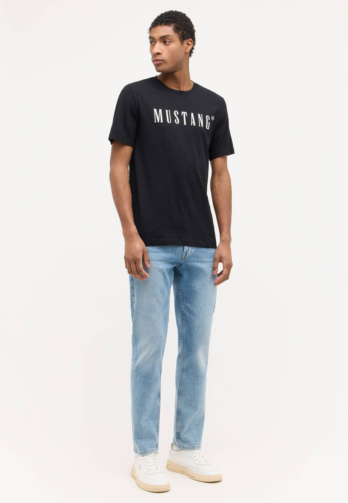 Męski T-Shirt Koszulka MUSTANG Style Austin Black 1014695 4142