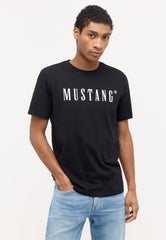 Męski T-Shirt Koszulka MUSTANG Style Austin Black 1014695 4142