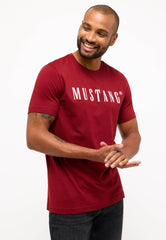 Męski T-Shirt Koszulka MUSTANG Style Austin Syrah 1014695 7187