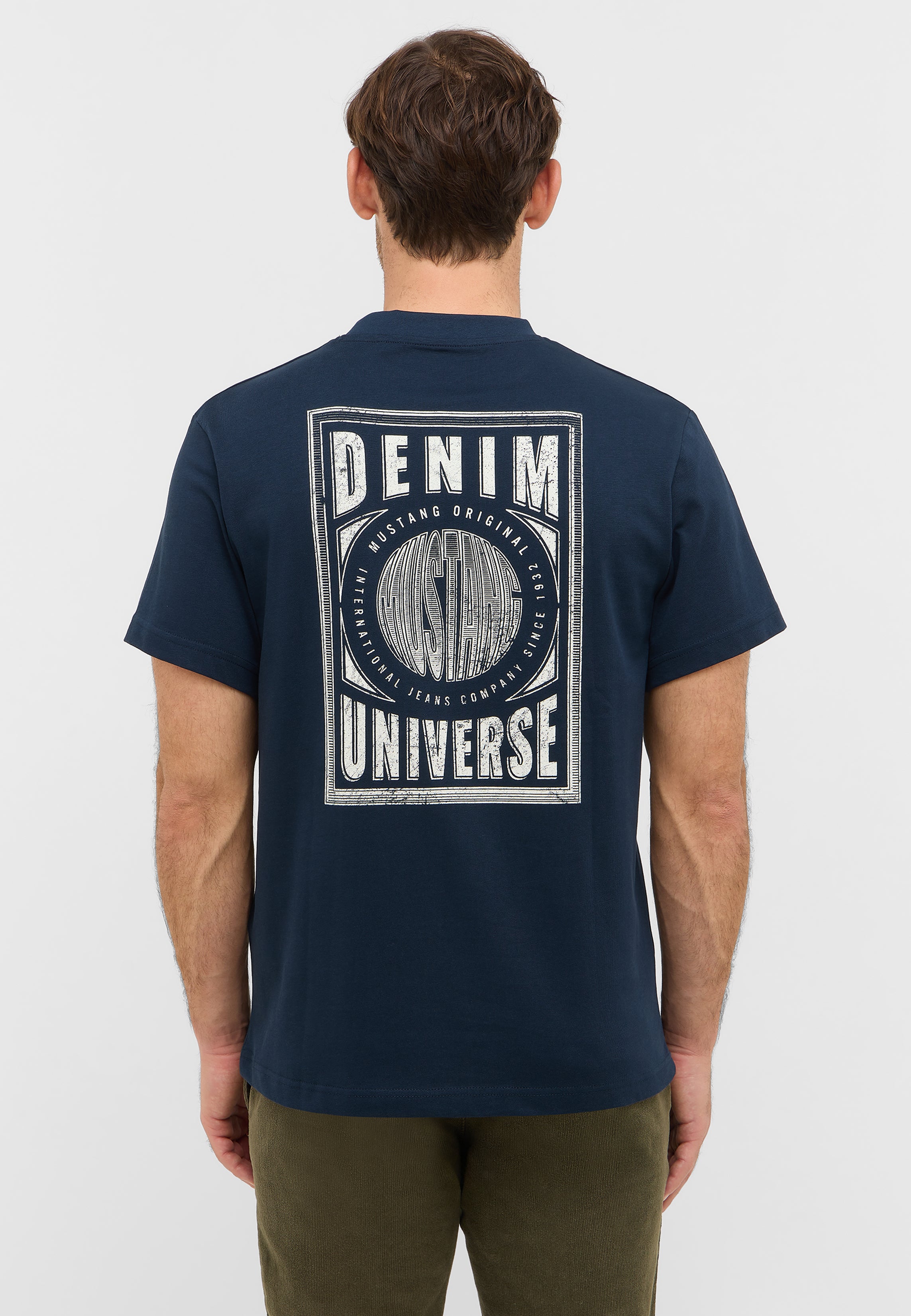 Męski T-Shirt Mustang Style Akron Dark Sapphire 1016869 4136