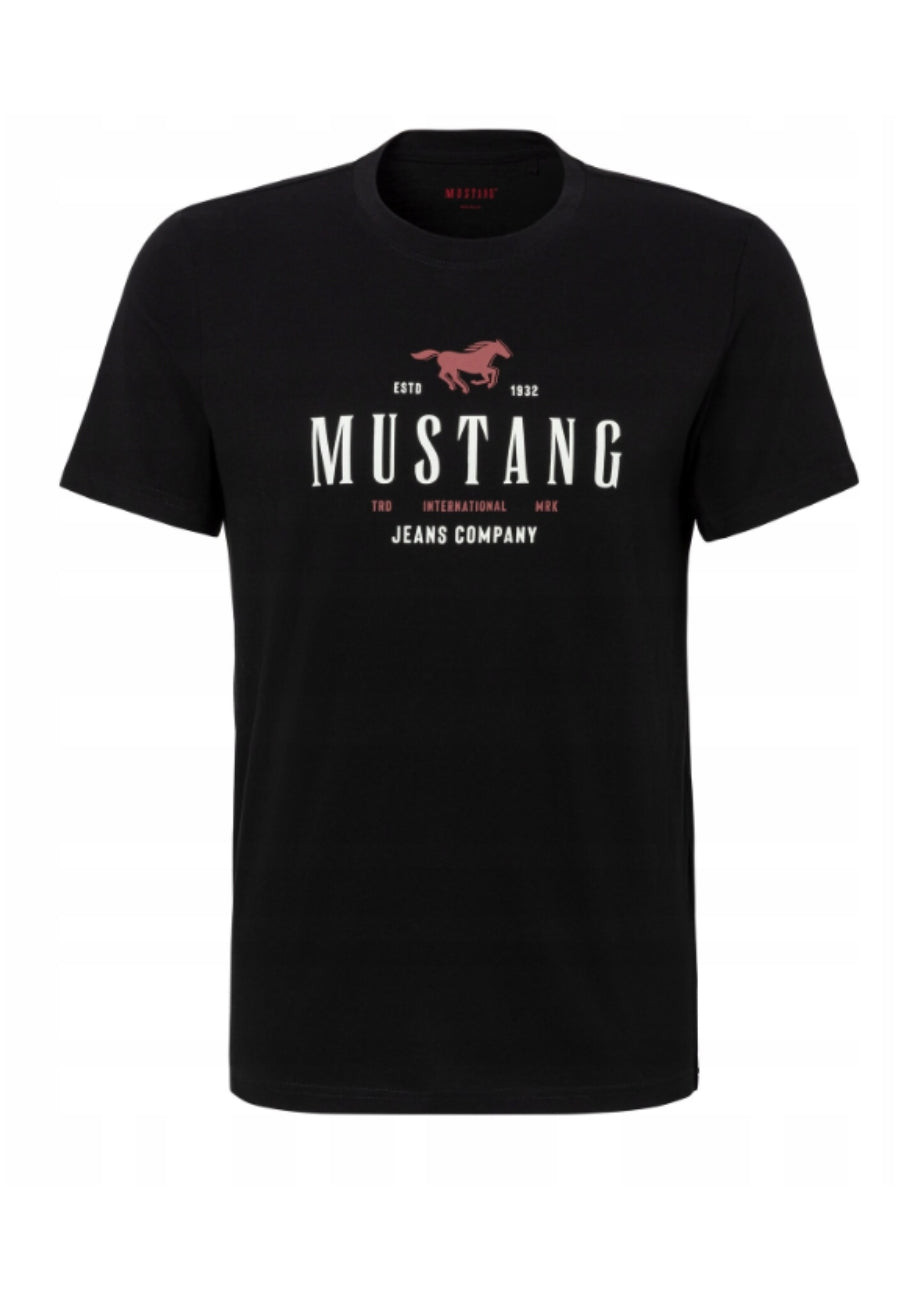 Męski T-Shirt Mustang Style Alex C Print Black 1016683 4142